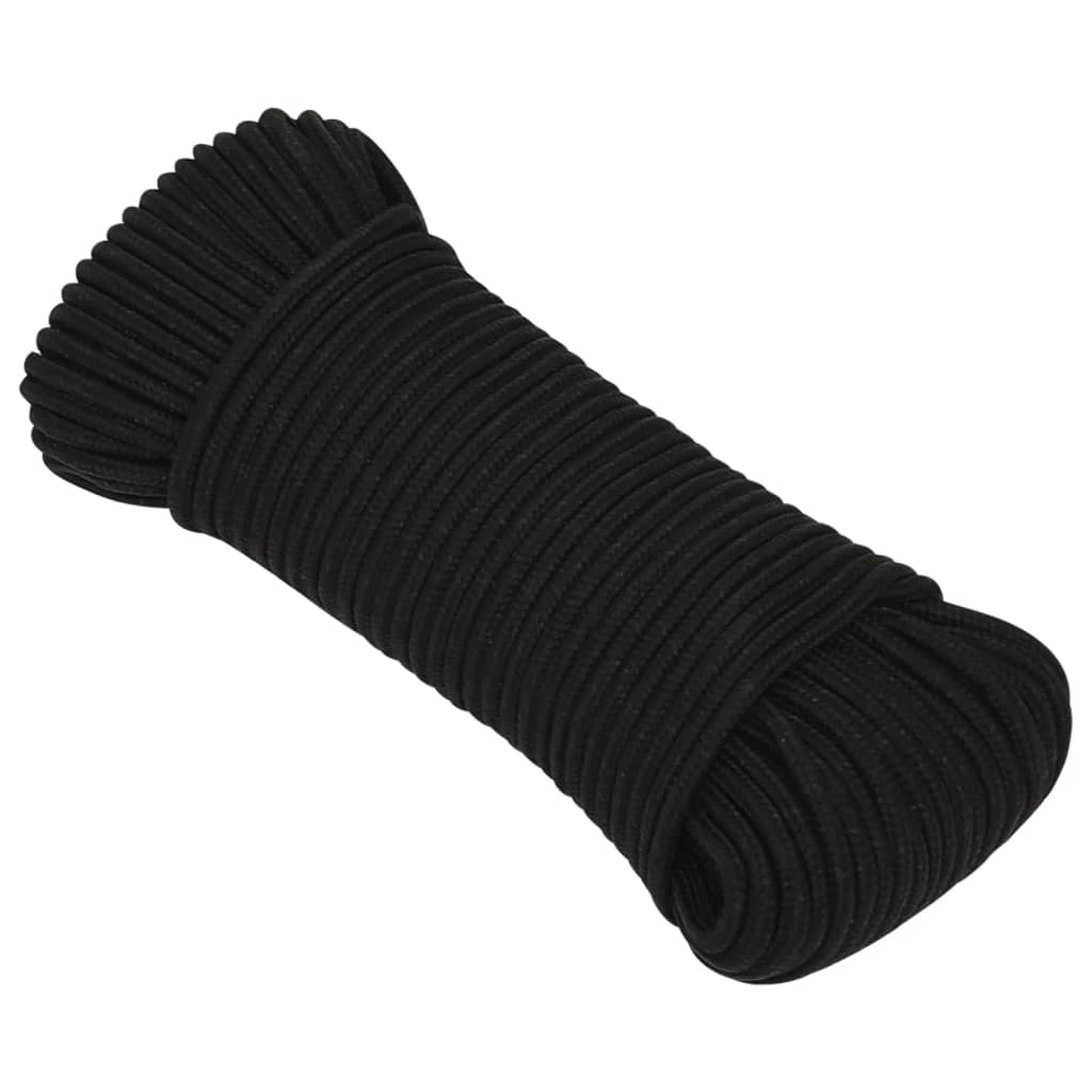 Radno uže crno 3 mm 500 m poliestersko