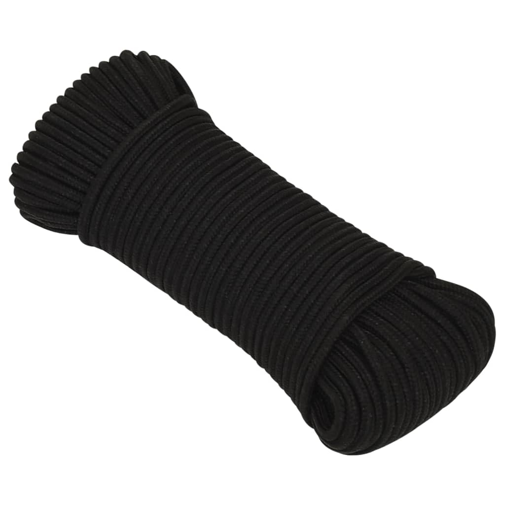 Radno uže crno 4 mm 250 m poliestersko