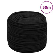 Radno uže crno 10 mm 50 m poliestersko