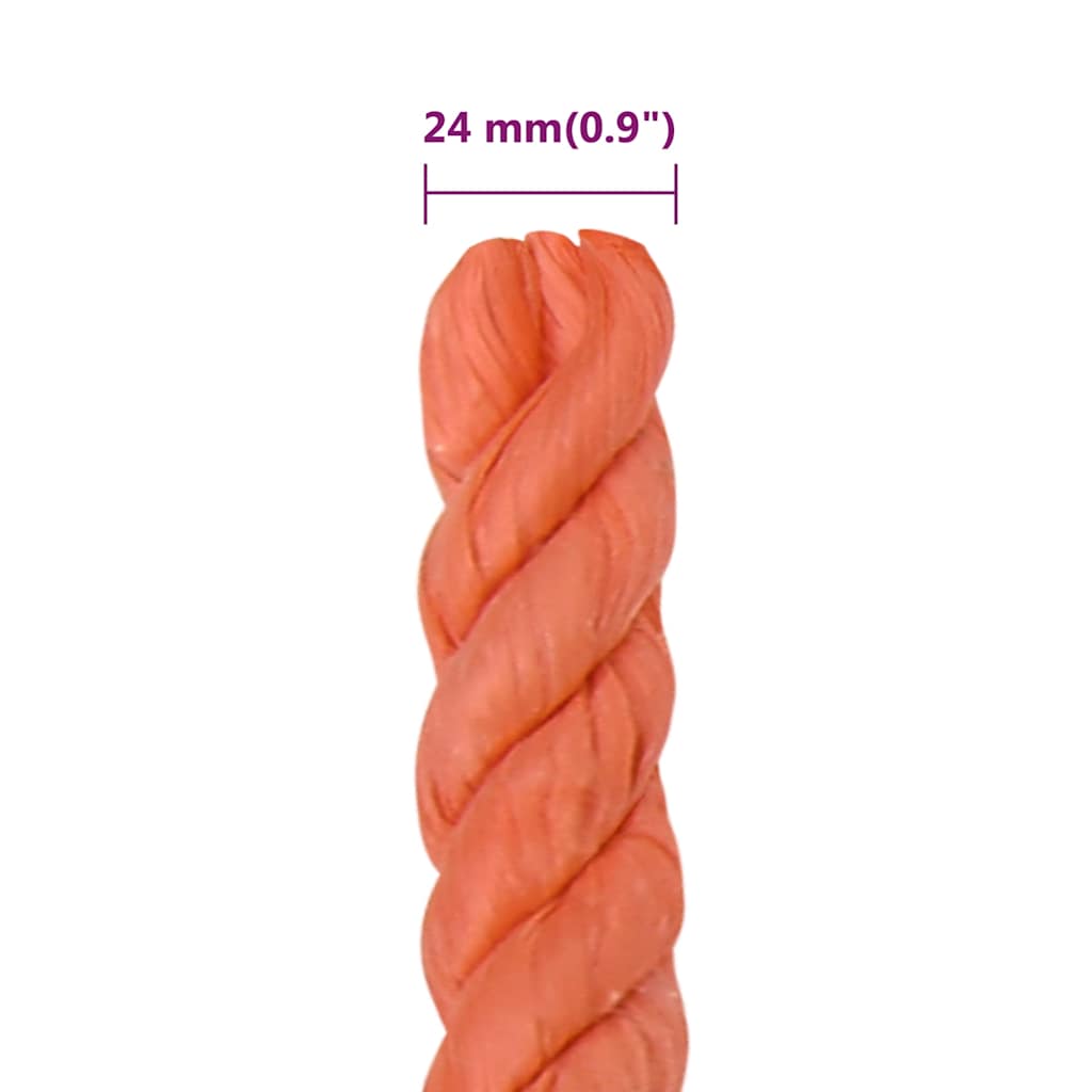 Radno uže narančasti 24 mm 50 m od polipropilena