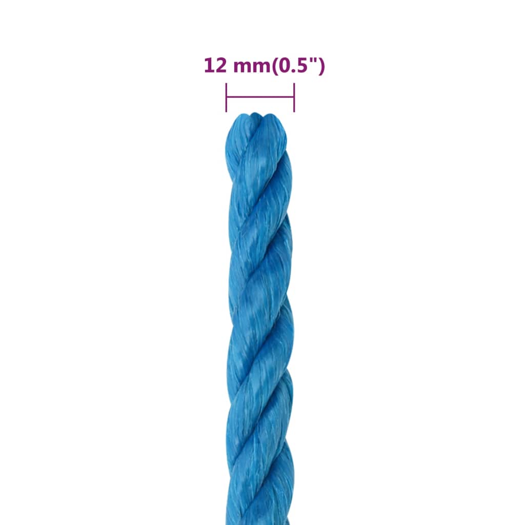Radno uže plavo 12 mm 50 m od polipropilena