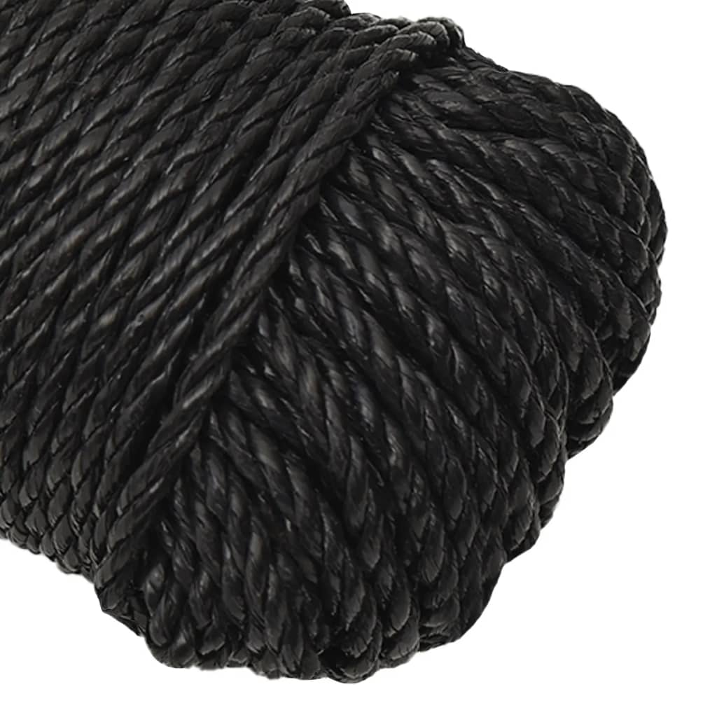 Radno uže crni 3 mm 25 m od polipropilena