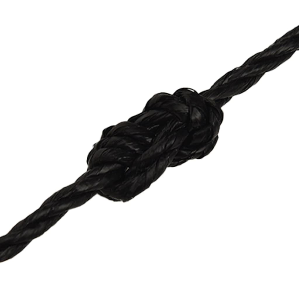 Radno uže crni 6 mm 250 m od polipropilena