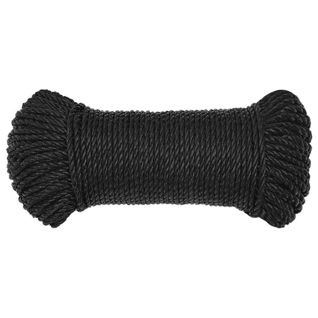 Radno uže crni 8 mm 250 m od polipropilena