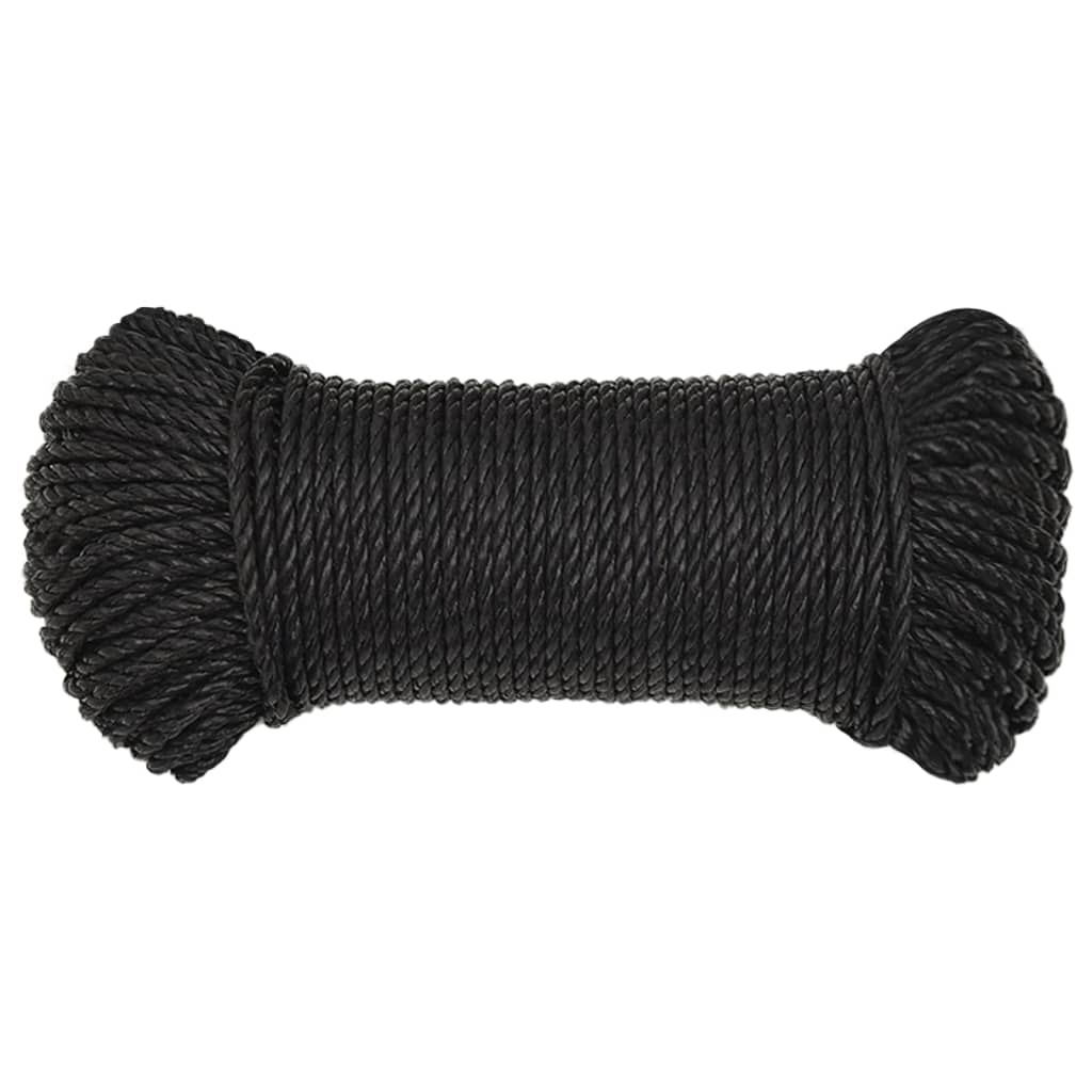 Radno uže crni 8 mm 500 m od polipropilena