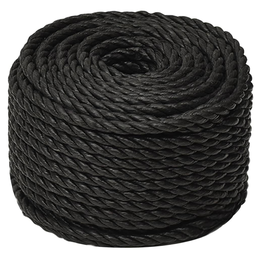 Radno uže crno 10 mm 25 m od polipropilena