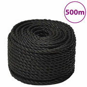 Radno uže crno 10 mm 500 m od polipropilena