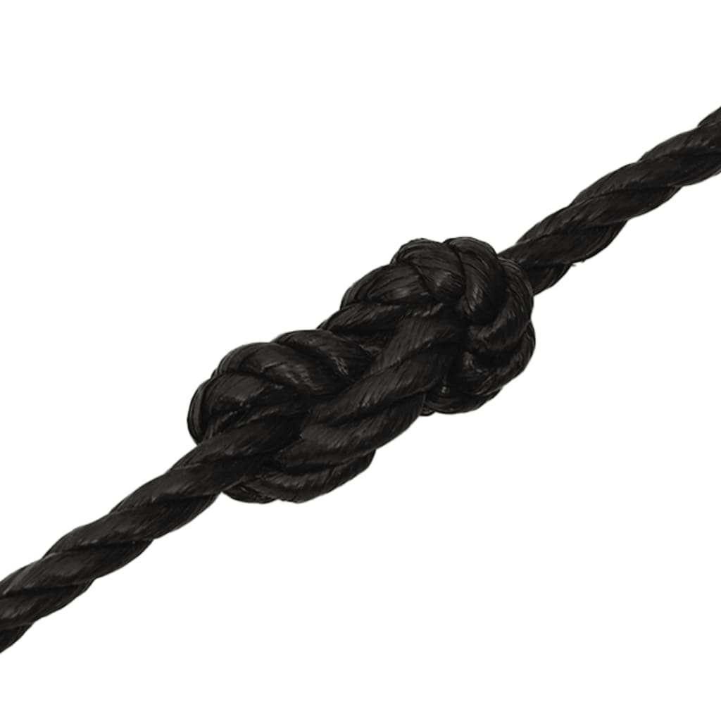 Radno uže crno 20 mm 100 m od polipropilena