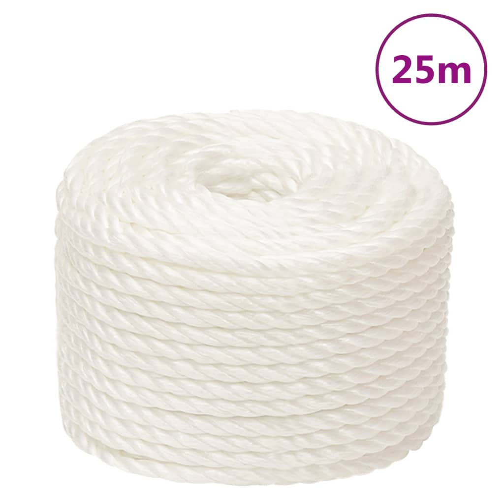 Radno uže bijeli 14 mm 25 m od polipropilena