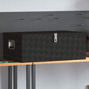 Kutija za pohranu crna 100 x 55 x 37 cm aluminijska
