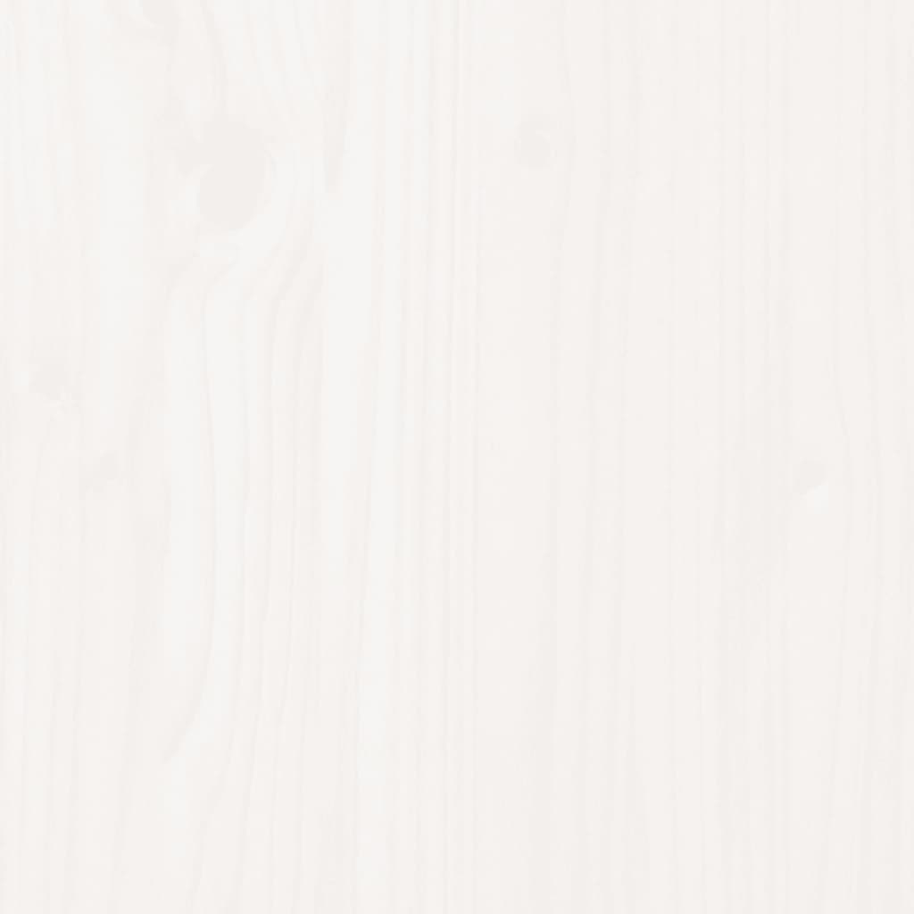 Dnevni krevet bez madraca bijeli 80 x 200 cm masivna borovina