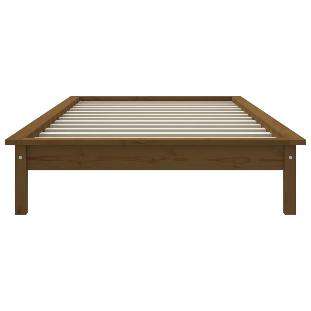 Okvir za krevet boja meda 90 x 200 cm od masivne borovine