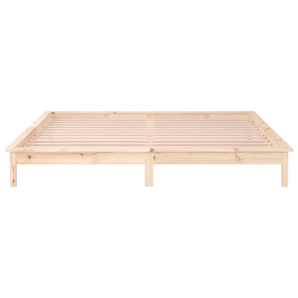 LED okvir kreveta 180 x 200 cm veliki bračni od masivnog drva