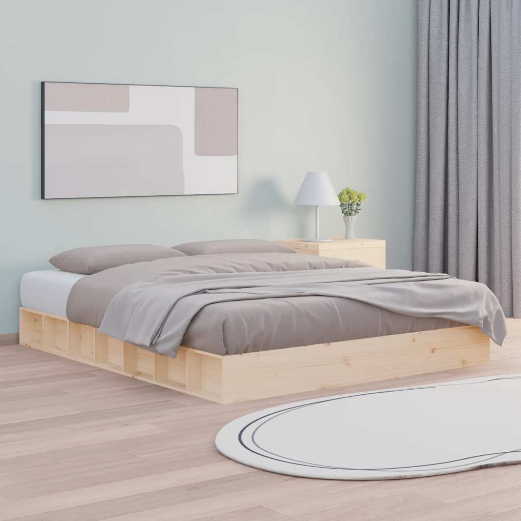 Okvir za krevet od masivnog drva 150x200 cm veliki bračni