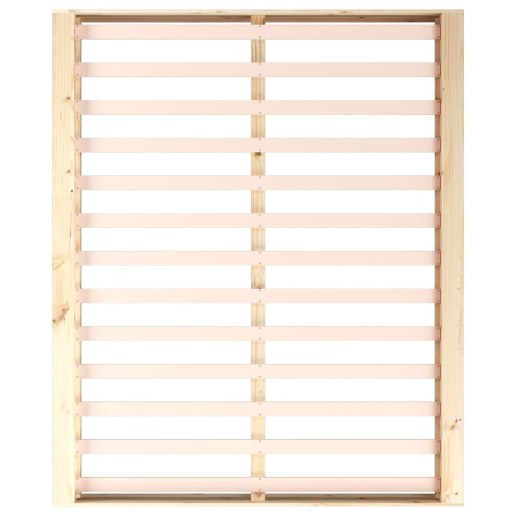 Okvir za krevet 140 x 200 cm od masivnog drva
