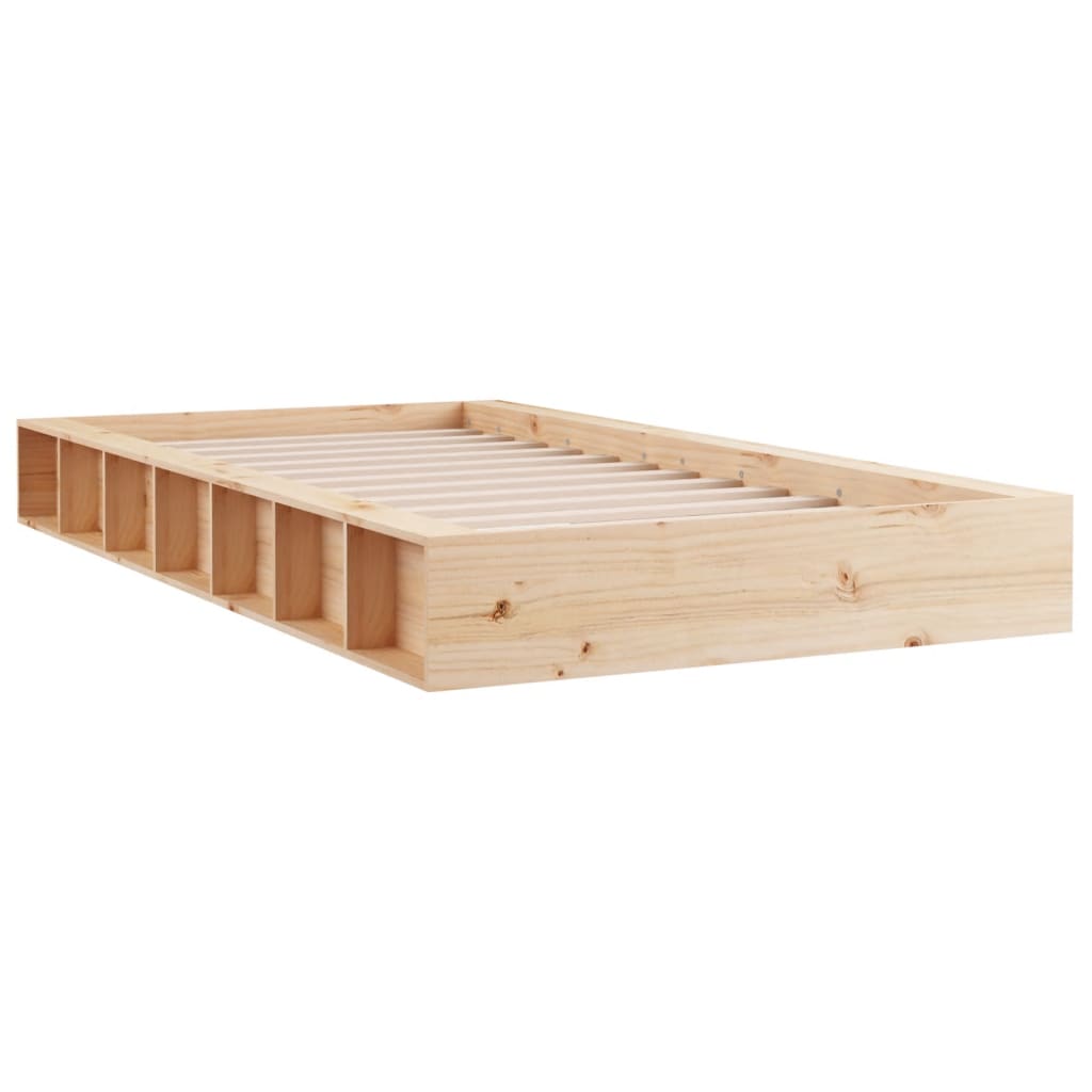 Okvir za krevet od masivnog drva 75 x 190 cm mali