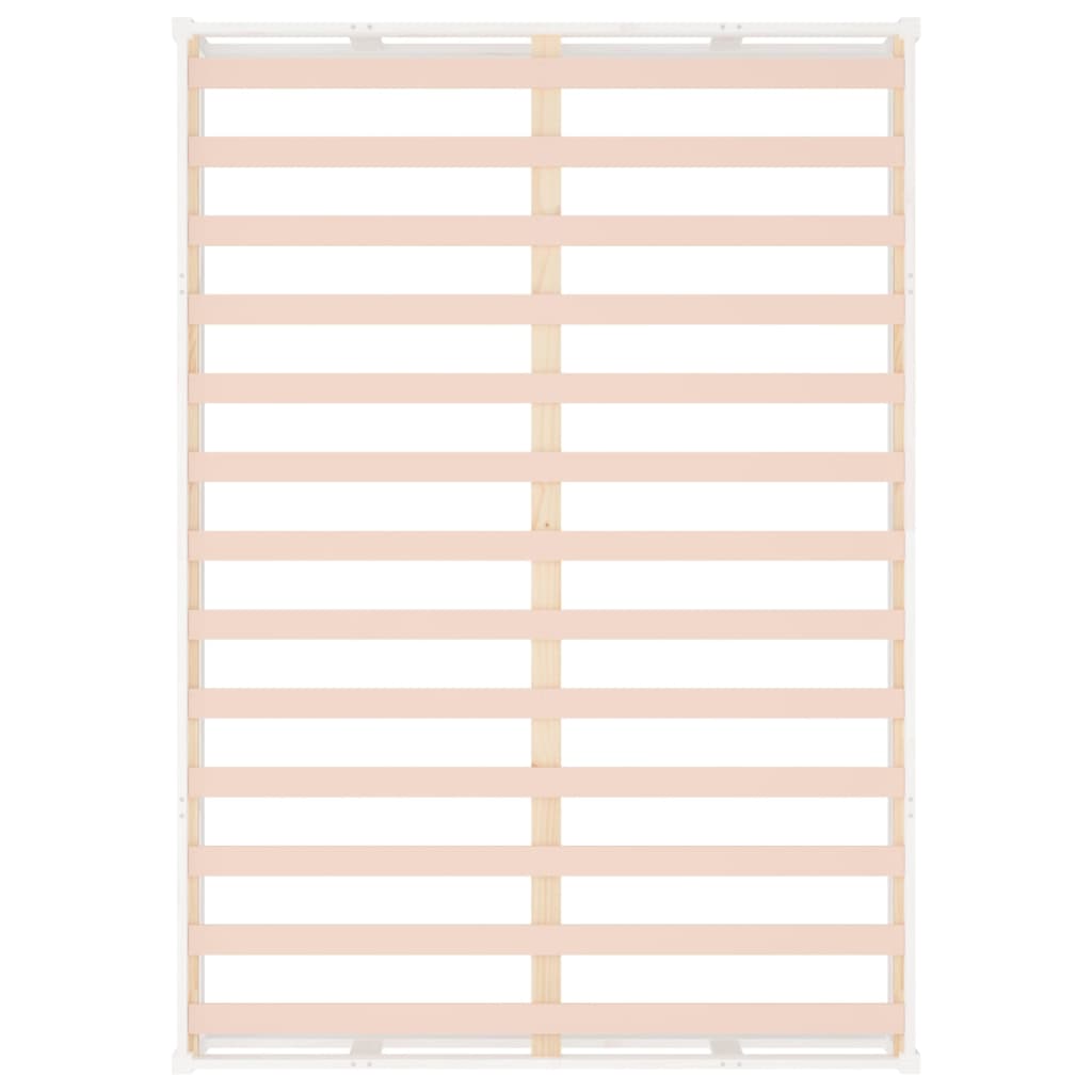 Okvir za krevet bijeli 160x200 cm od masivne borovine