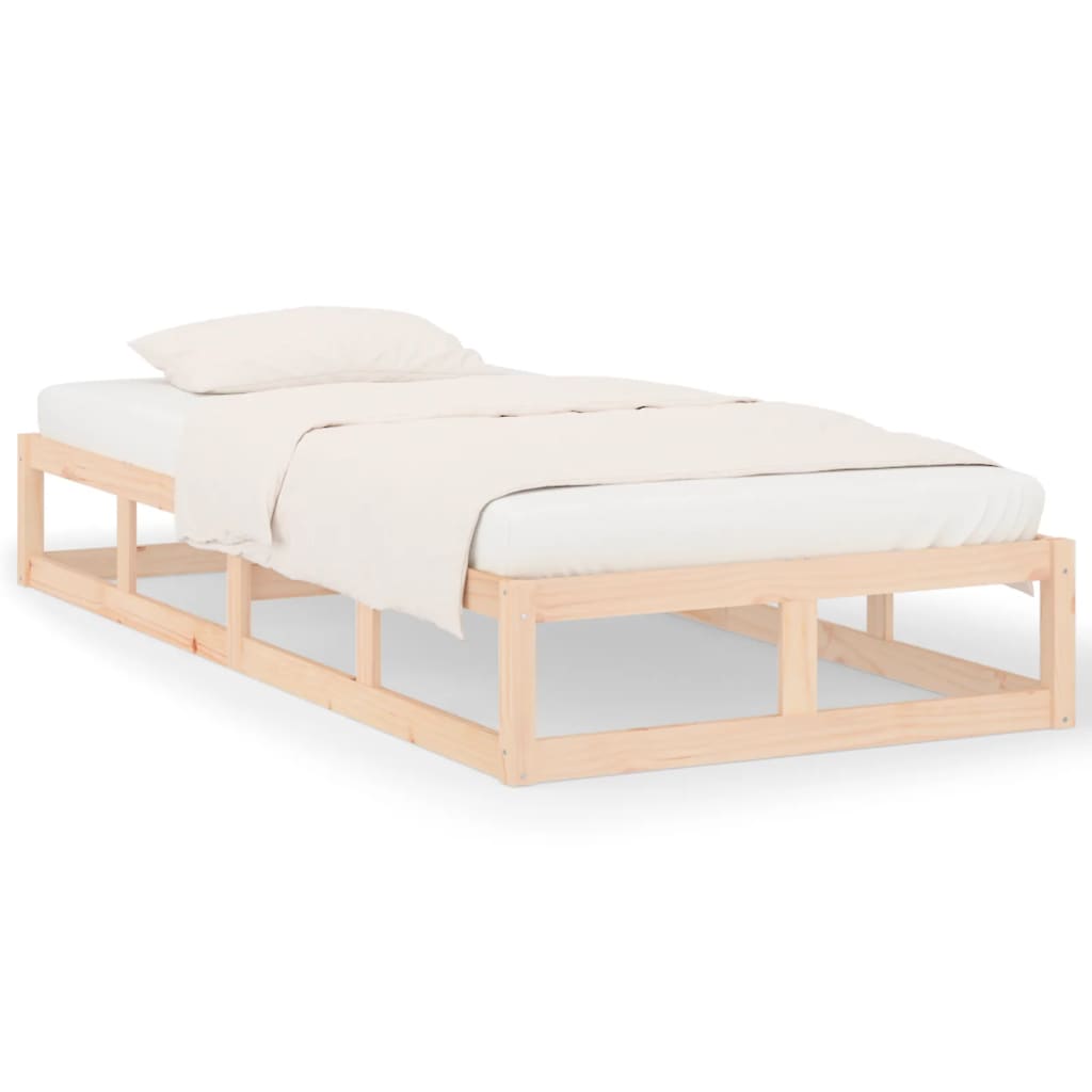 Okvir za krevet od masivnog drva 75 x 190 cm mali