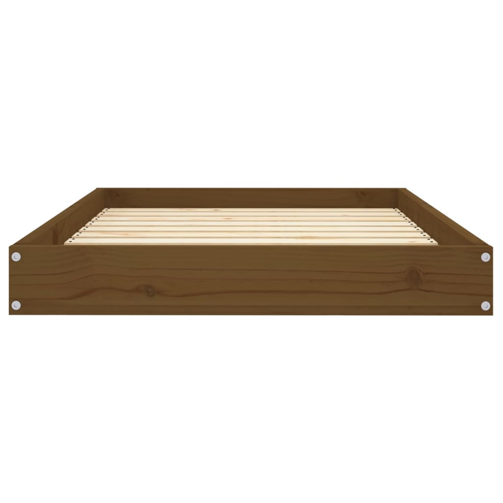 Dnevni ležaj smeđa boja meda 91,5x64x9 cm od masivne borovine