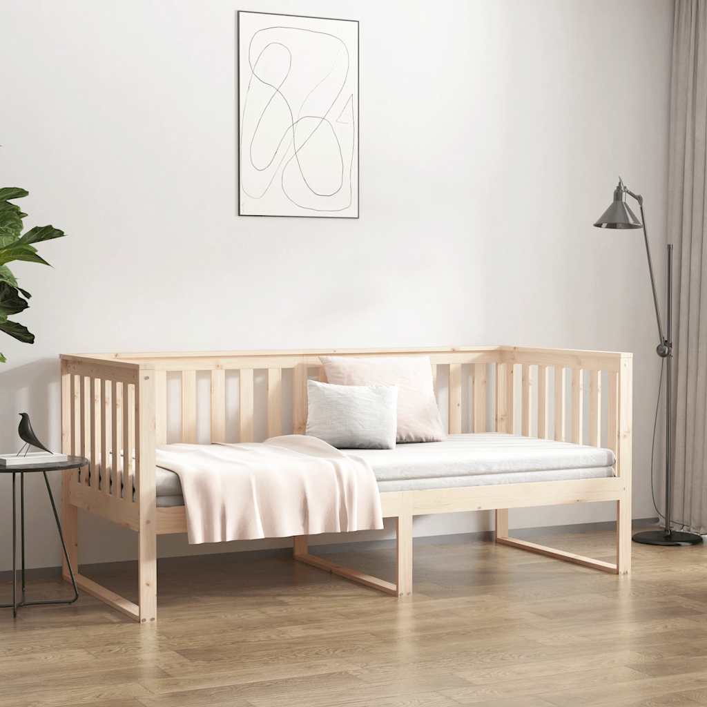 Dnevni krevet bez madraca 100x200 cm puno drvo bor