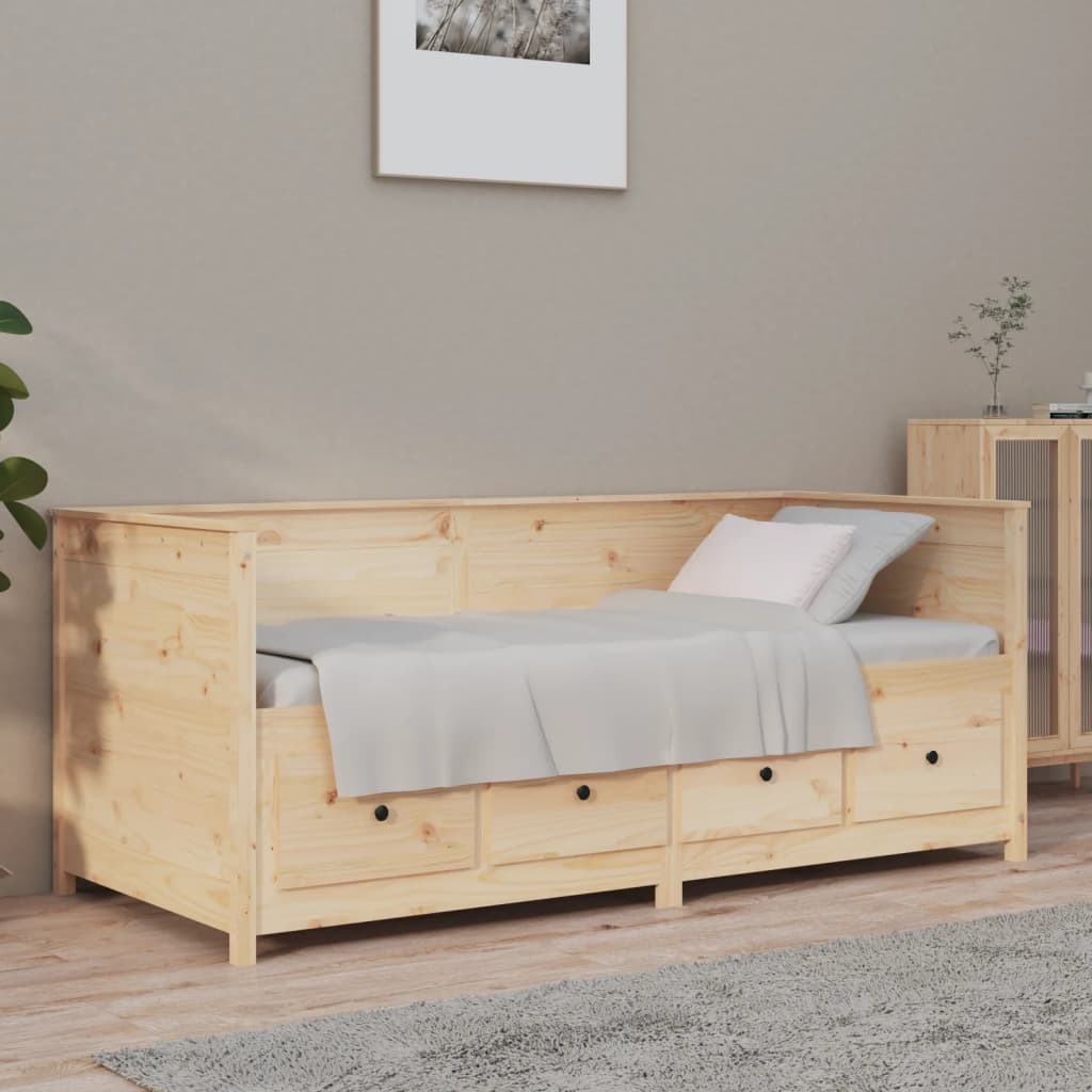 Dnevni krevet bez madraca 90 x 190 cm od masivne borovine
