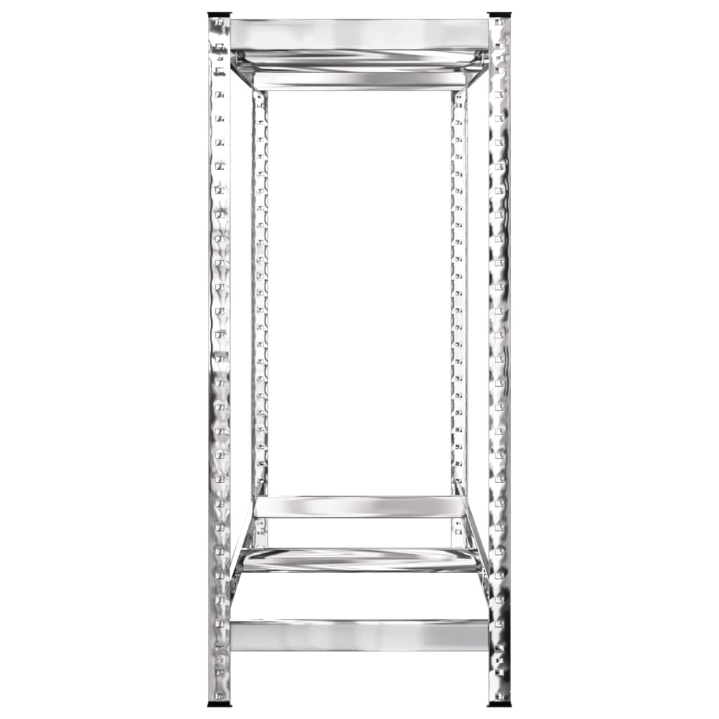 Stalak za gume s 2 razine srebrni 110 x 40 x 110 cm čelični