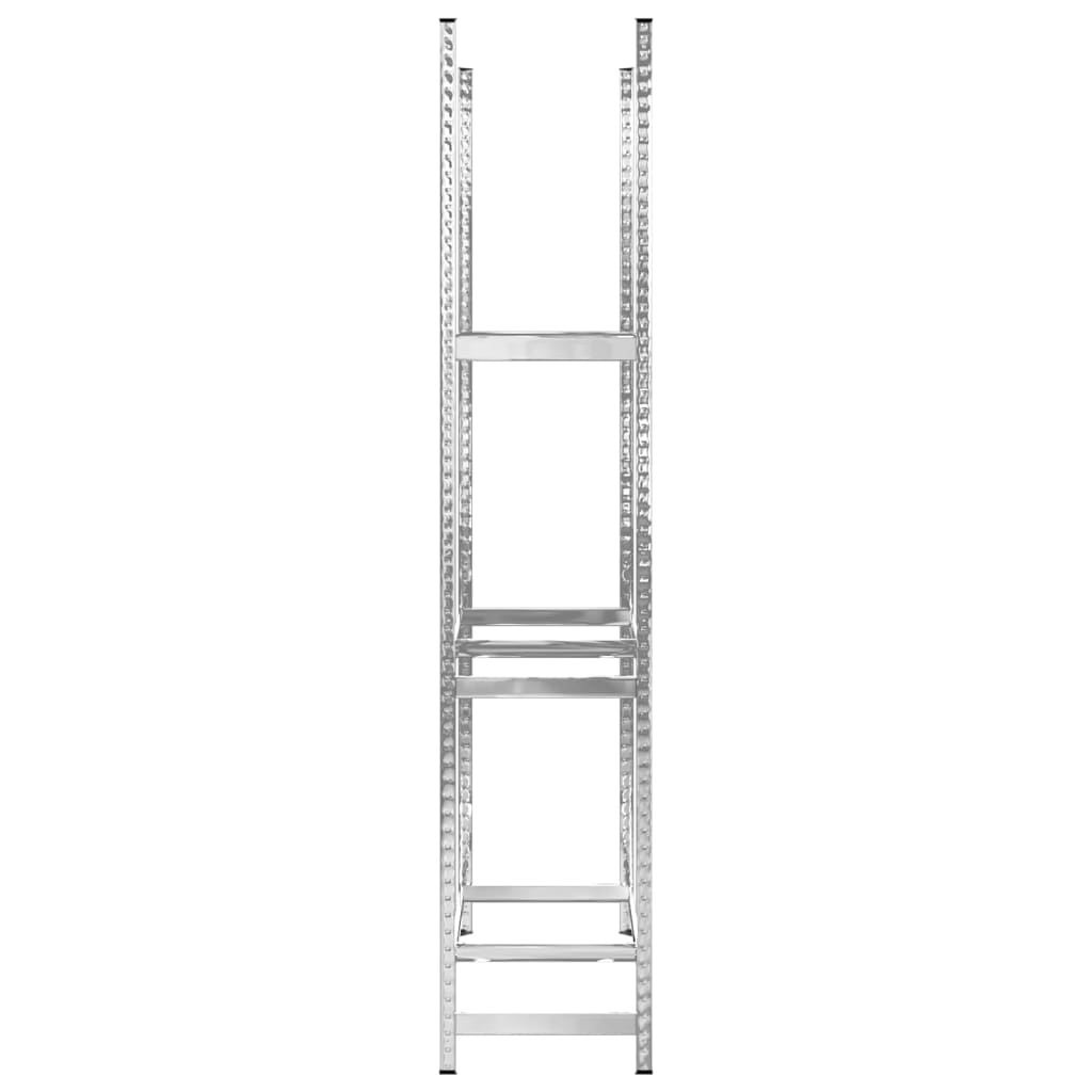 Stalci za gume s 3 razine 2 kom srebrni 110x40x200 cm čelični