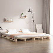 Krevet od paleta 140 x 200 cm od masivne borovine