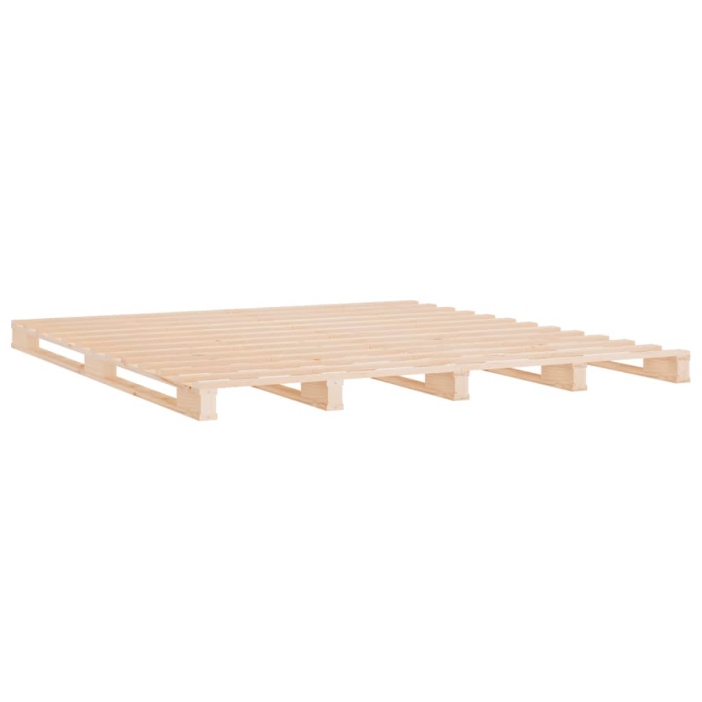 Krevet od paleta 200 x 200 cm od masivne borovine