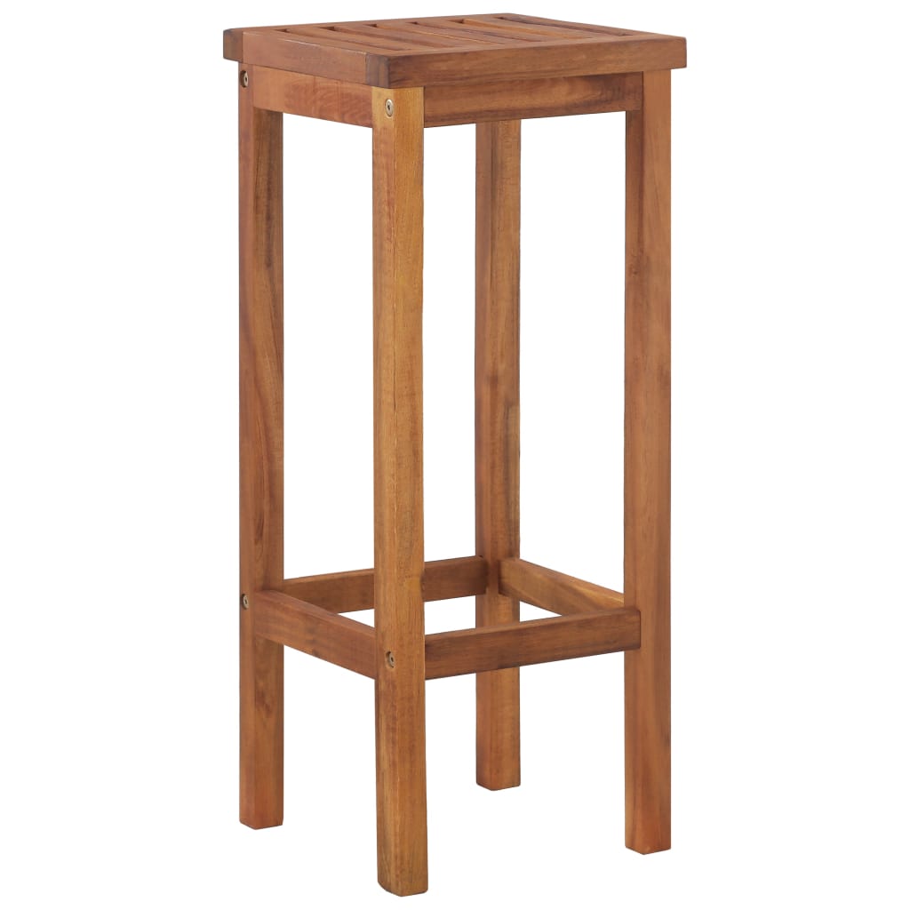 Barski stolci 8 kom od masivnog bagremovog drva