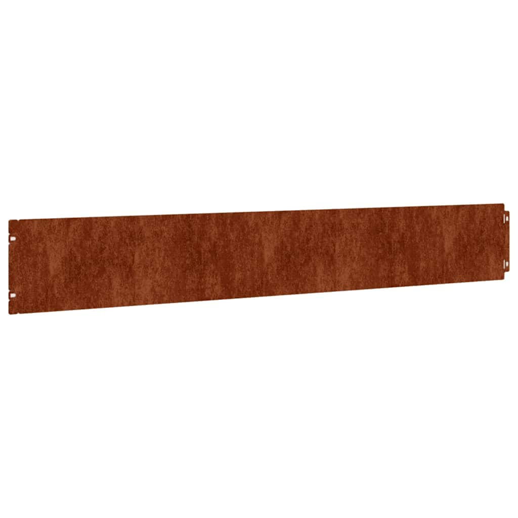 Rubnjaci za travnjak 50 kom fleksibilni 15x103 cm čelik COR-TEN