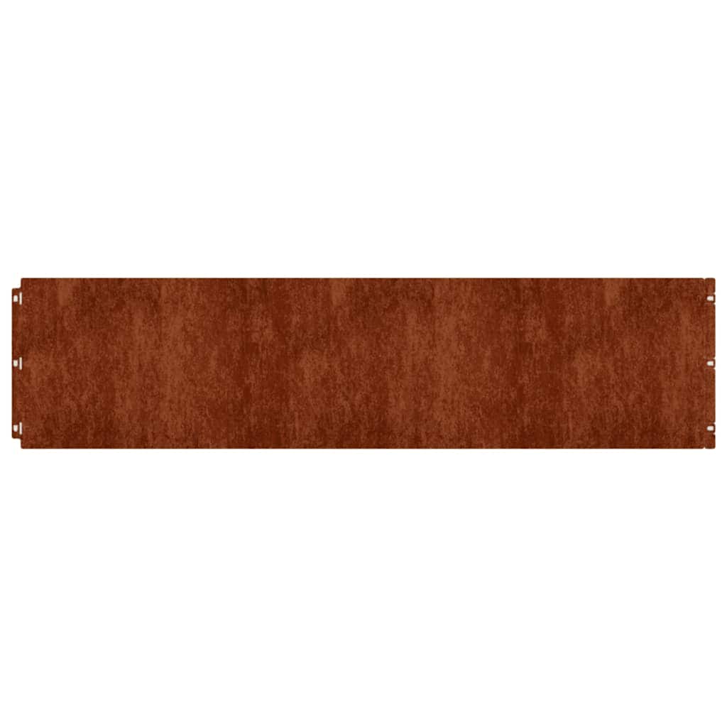Rubnjaci za travnjak 10 kom fleksibilni 25x103 cm čelik COR-TEN