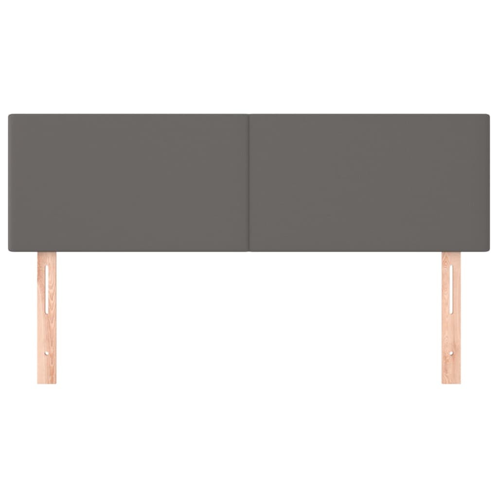 Uzglavlja siva 144x5x78/88 cm od umjetne kože