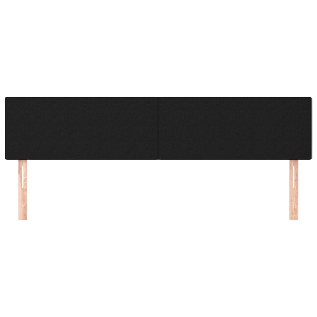 Uzglavlja crna 160x5x78/88 cm od tkanine