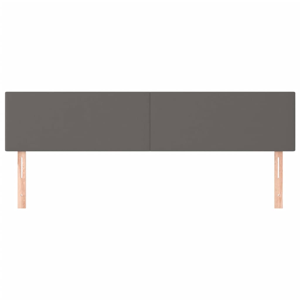 Uzglavlja siva 160x5x78/88 cm od umjetne kože