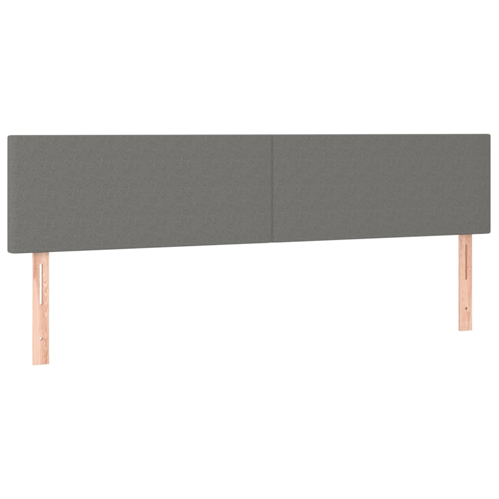 Uzglavlja tamnosiva 180x5x78/88 cm od tkanine