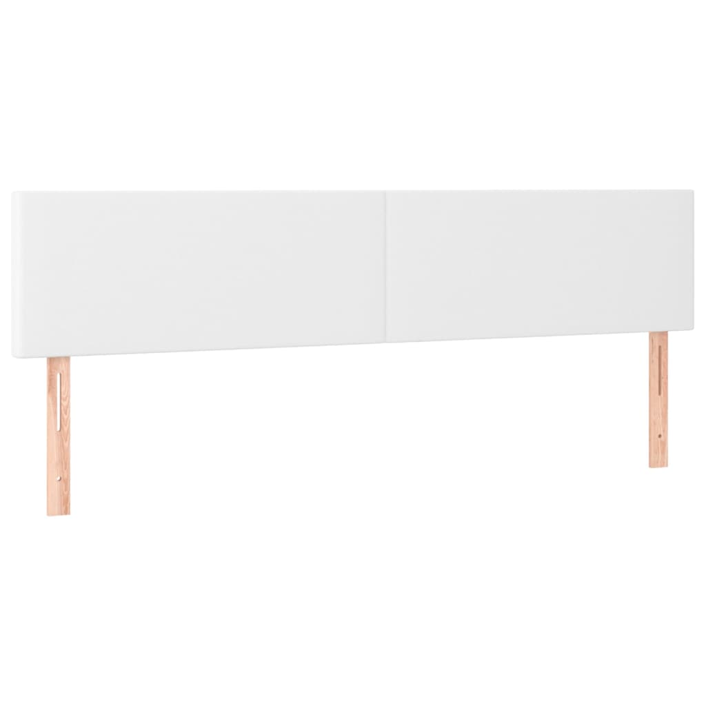 Uzglavlja bijela 180x5x78/88 cm od umjetne kože