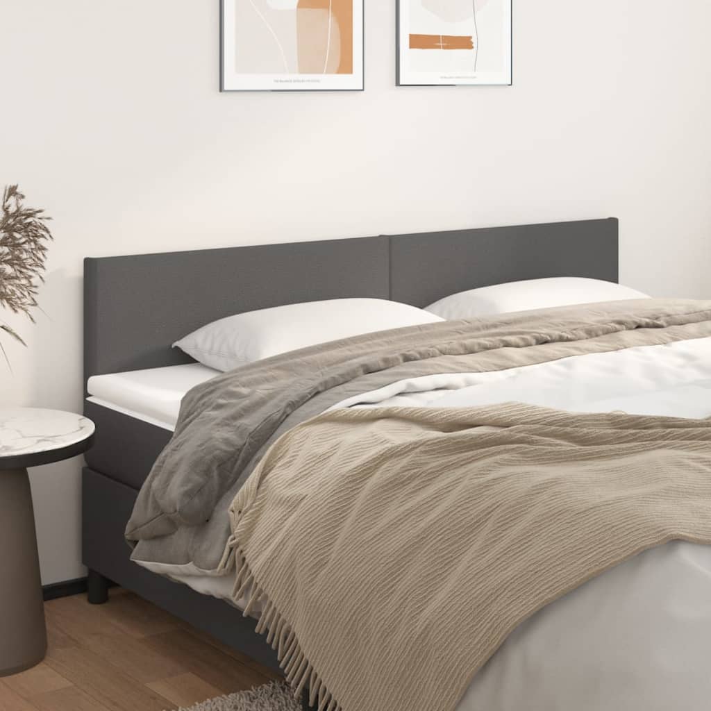 Uzglavlja siva 180x5x78/88 cm od umjetne kože