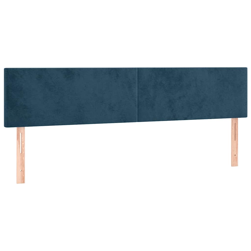 Uzglavlja tamnoplava 180x5x78/88 cm baršunasta