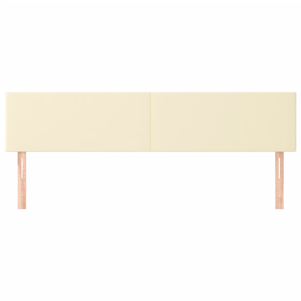 Uzglavlja krem 200x5x78/88 cm od umjetne kože
