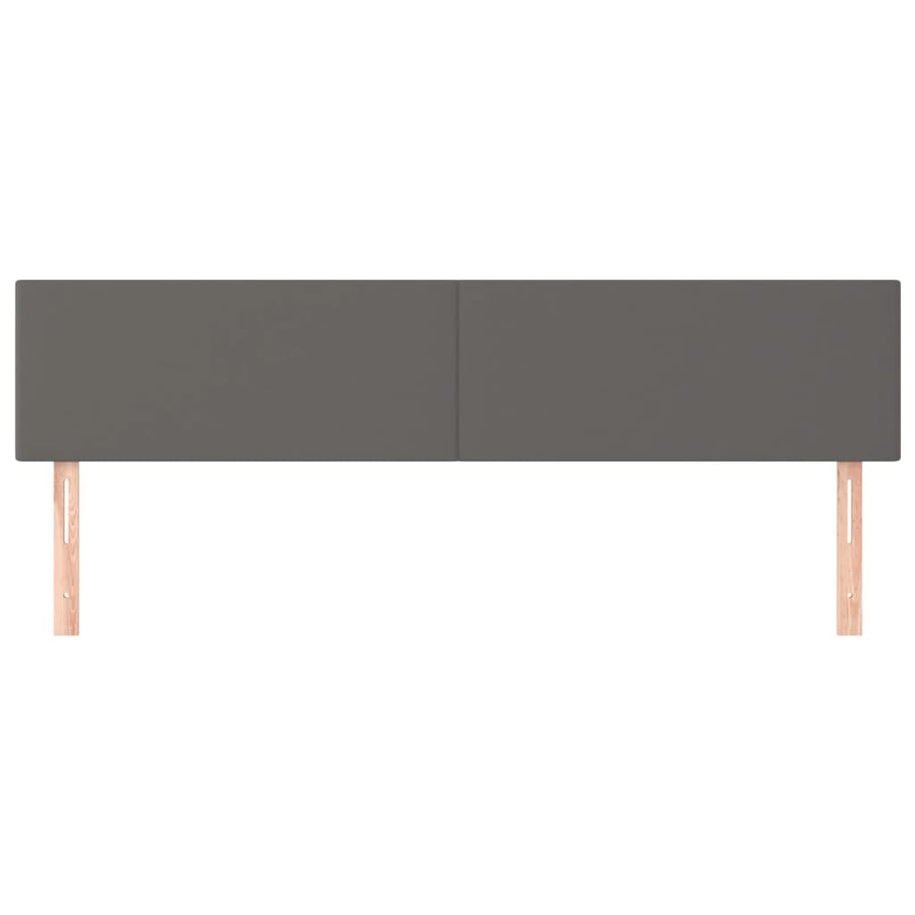 Uzglavlja siva 200x5x78/88 cm od umjetne kože