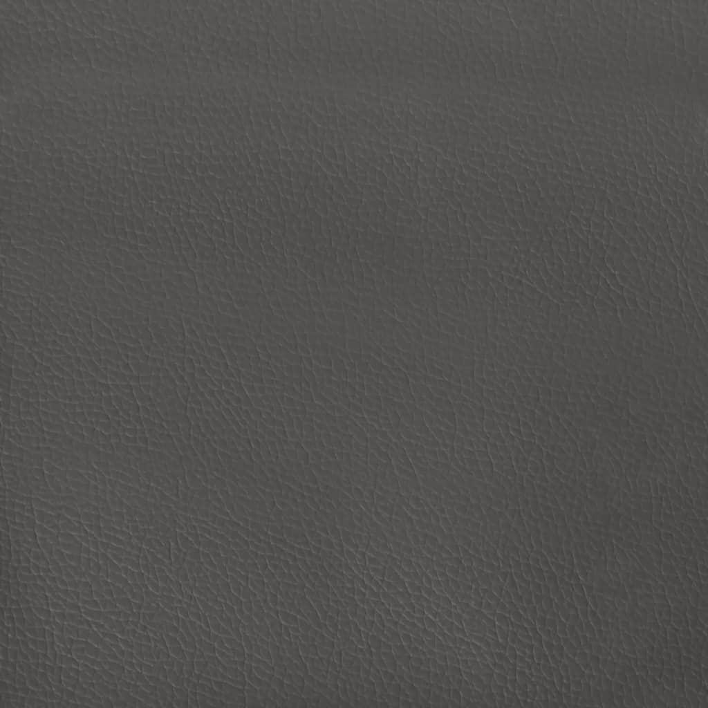 Uzglavlje sivo 100x5x78/88 cm od umjetne kože
