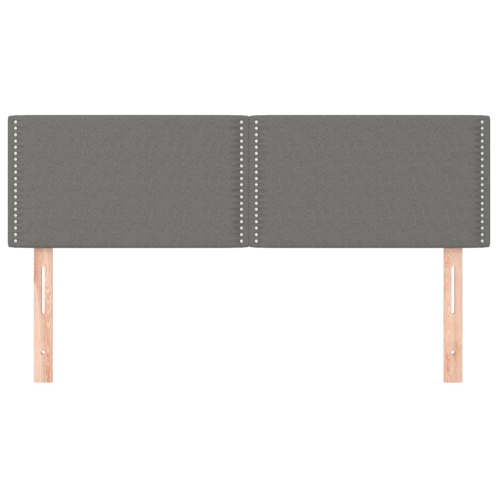 Uzglavlja tamnosiva 144x5x78/88 cm od tkanine