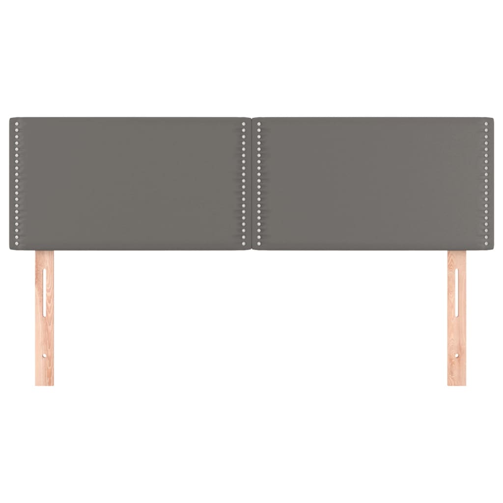 Uzglavlja siva 144x5x78/88 cm od umjetne kože