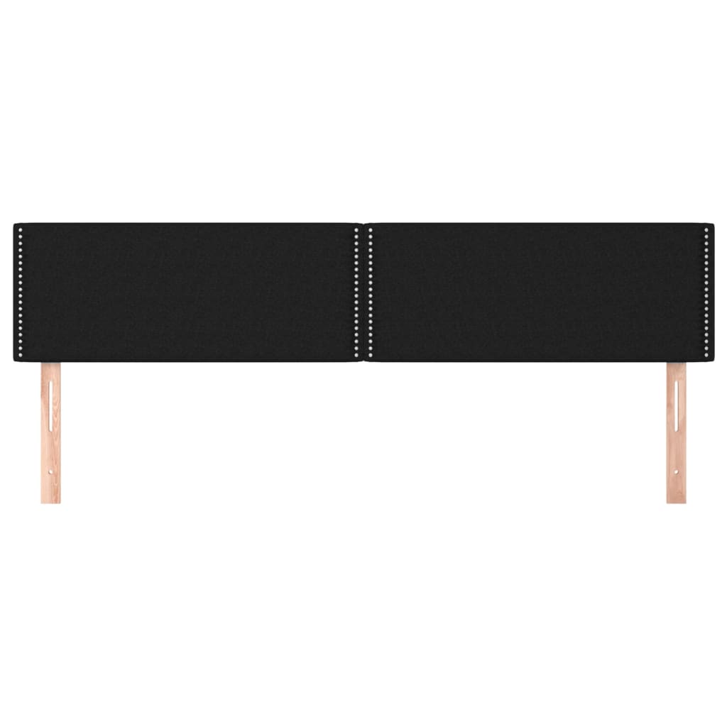 Uzglavlja crna 160x5x78/88 cm od tkanine
