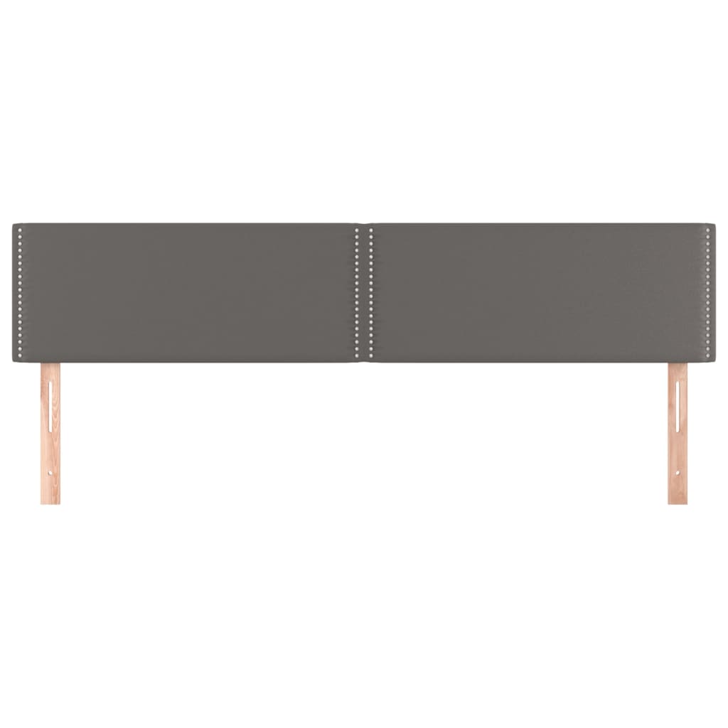 Uzglavlja siva 180x5x78/88 cm od umjetne kože