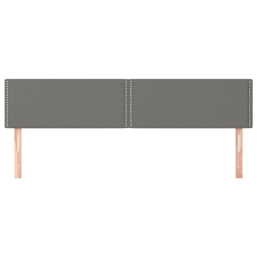 Uzglavlja tamnosiva 200x5x78/88 cm od tkanine