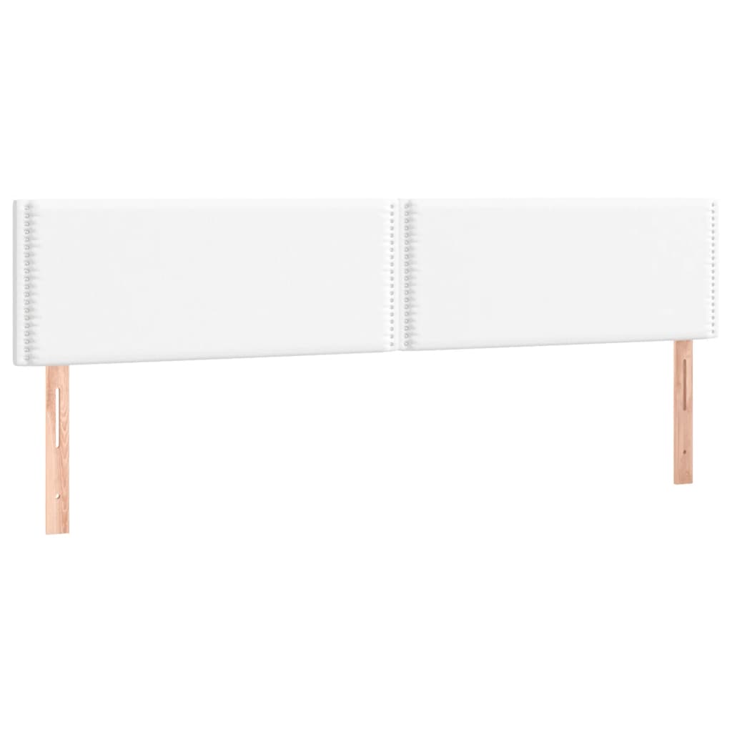 Uzglavlja bijela 200x5x78/88 cm od umjetne kože