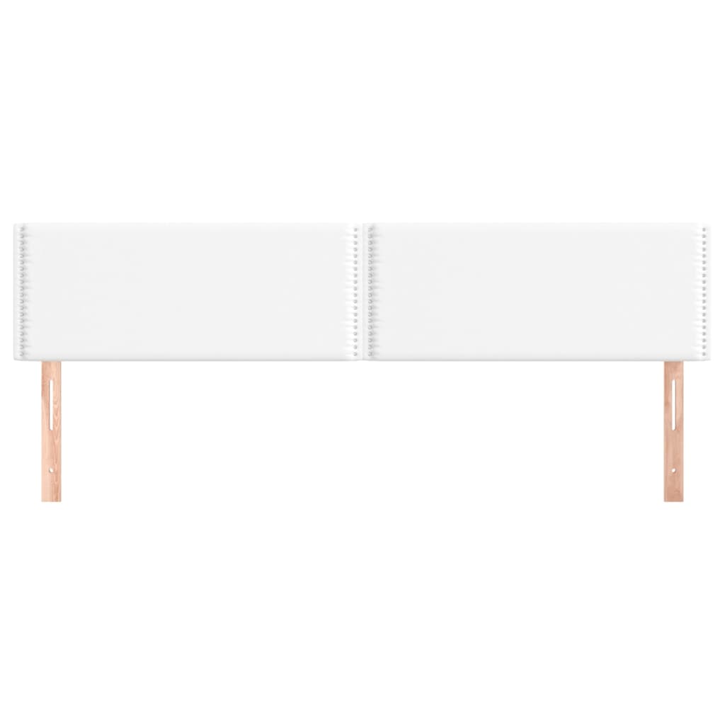 Uzglavlja bijela 200x5x78/88 cm od umjetne kože