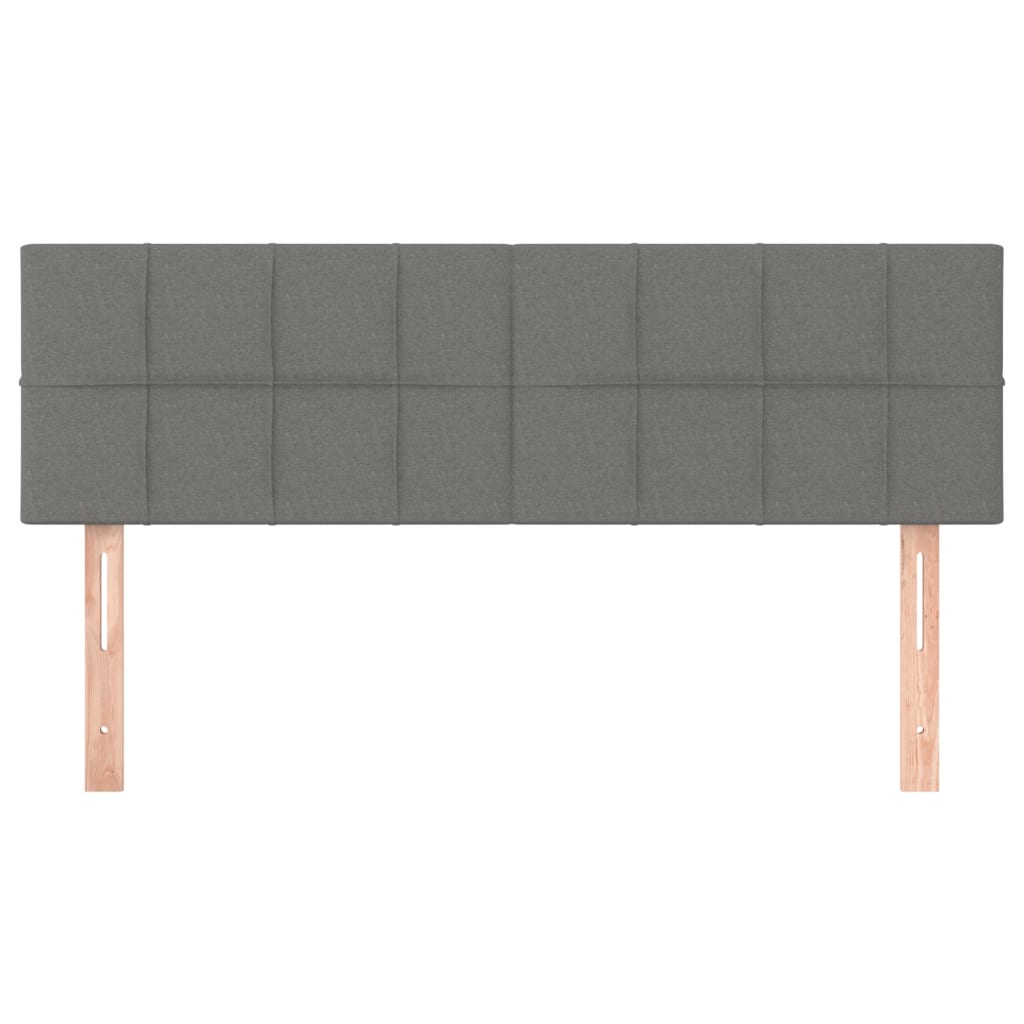 Uzglavlja tamnosiva 144x5x78/88 cm od tkanine